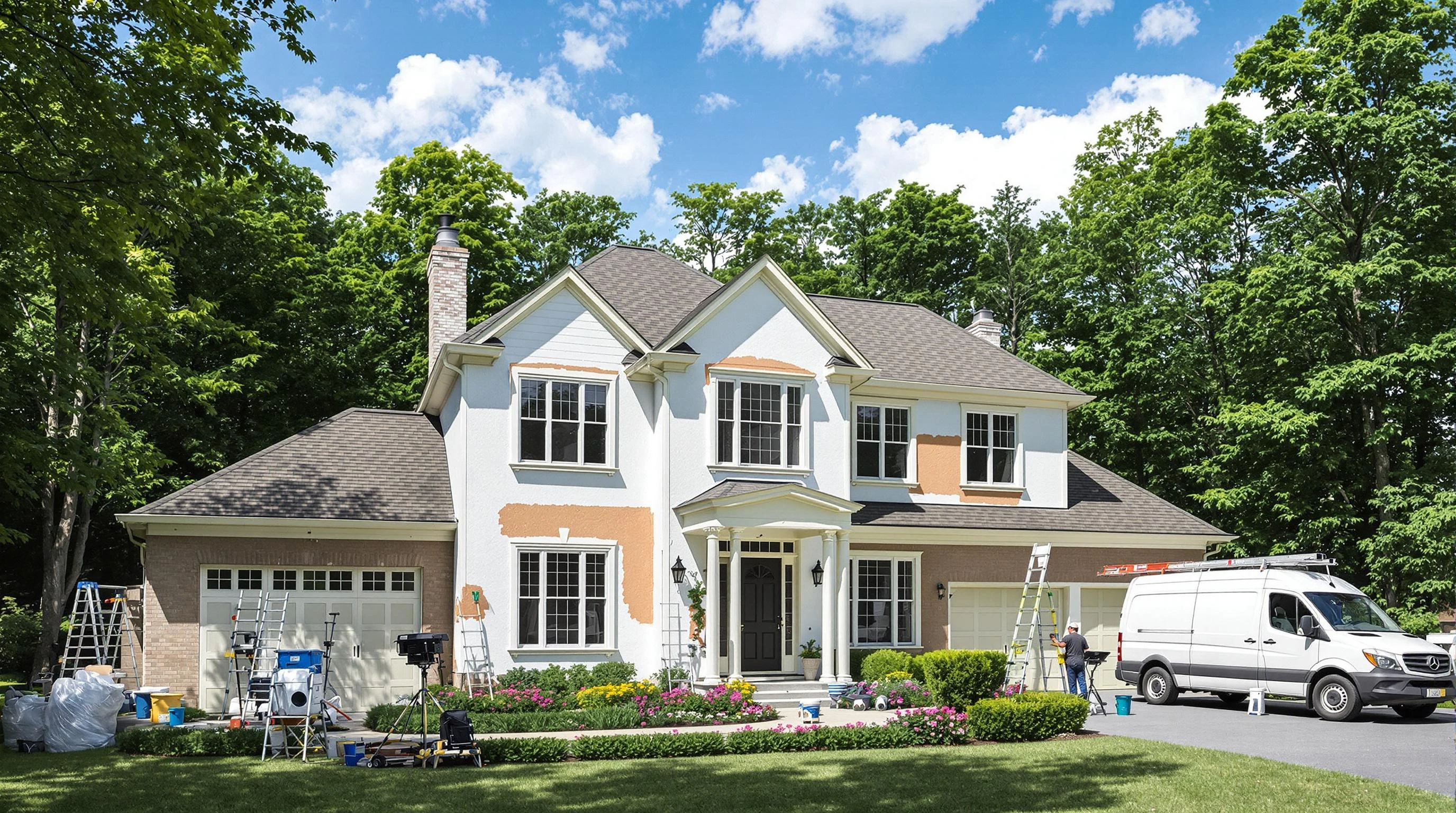 Westlake House Painters painting crew working in Avon, OH